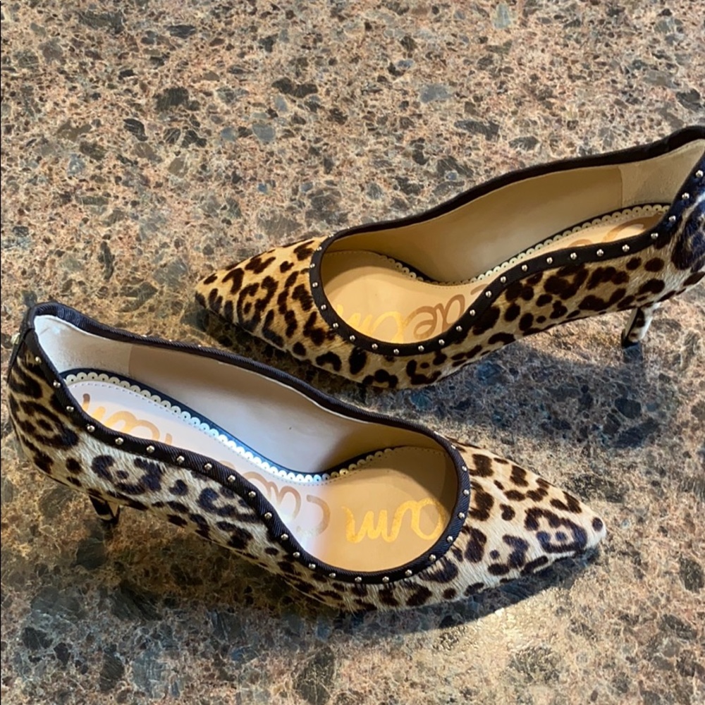 Sam Edelman Leopard Pumps 8 - Picture 4 of 8